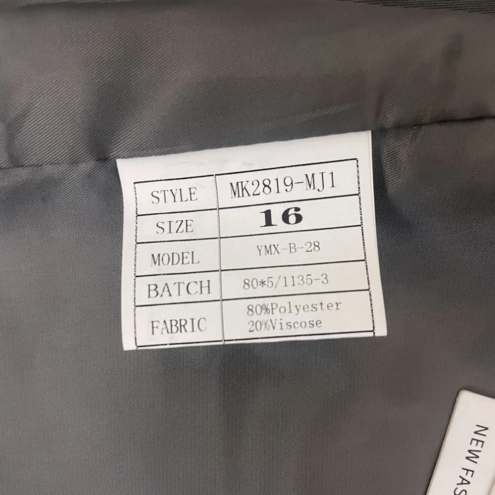 ELPA ELPA Boys Grey Formal Suit Vest MK2819-MJ1 Size‎ 16 NWT
